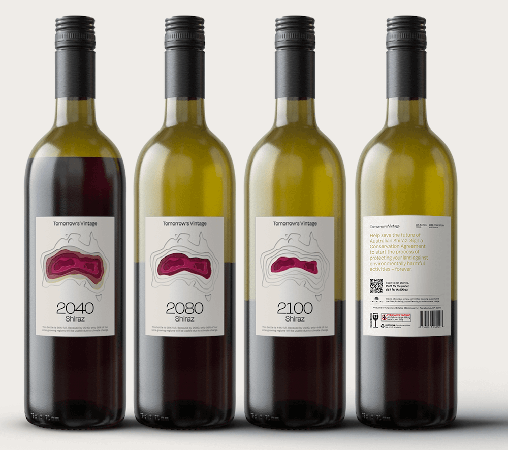 Winemaker launches halfempty bottles to call for specific action on