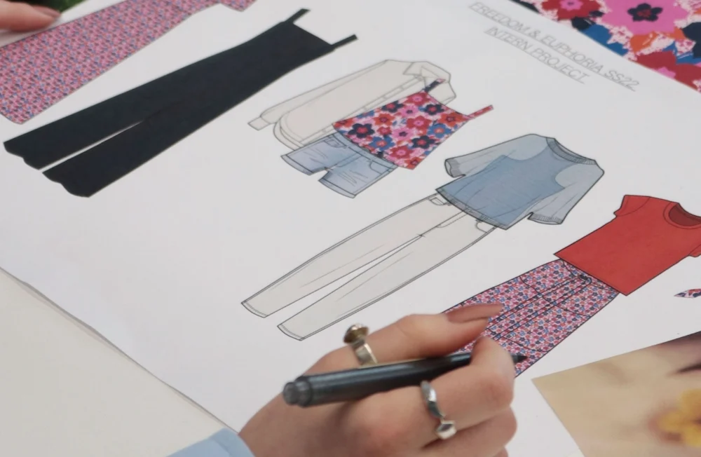 Fashion brand launches a collection designed by interns